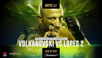 Zasłona do filmu "UFC 325: Volkanovski vs. Lopes 2" #538933