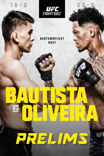 Plakat do filmu "UFC Fight Night 266: Bautista vs. Oliveira" #573519