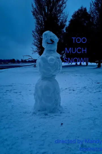 a lot of snow! plakat