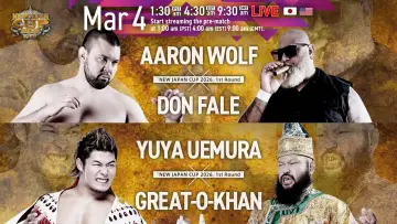 Zasłona do filmu "NJPW New Japan Cup 2026 - Day 1" #773705