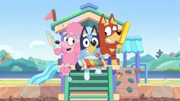 Zasłona do filmu "Bluey at the Cinema: Playdates with Friends" #770916