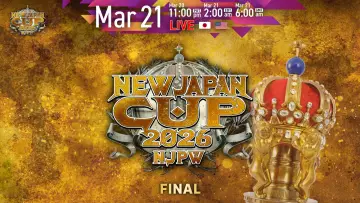 Zasłona do filmu "NJPW New Japan Cup 2026 - Day 12 (Final)" #794231
