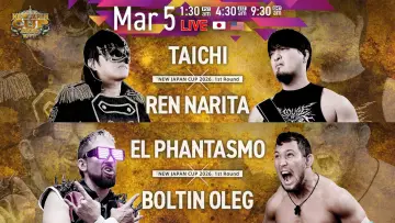 Zasłona do filmu "NJPW New Japan Cup 2026 - Day 2" #777756