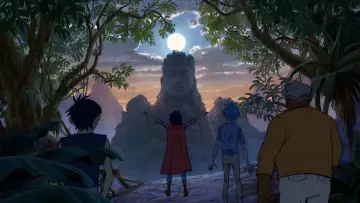 Zasłona do filmu "Gorillaz Present: The Mountain, The Moon Cave and The Sad God" #812374