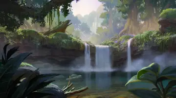 Zasłona do filmu "Gorillaz Present: The Mountain, The Moon Cave and The Sad God" #812376
