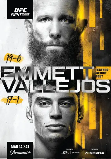 Plakat do filmu "UFC Fight Night 269: Emmett vs. Vallejos" #784416