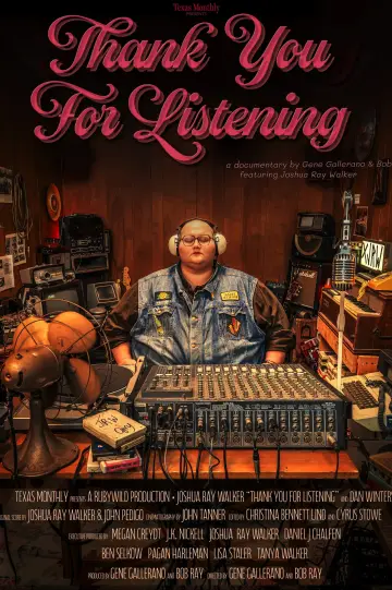 Thank You for Listening plakat