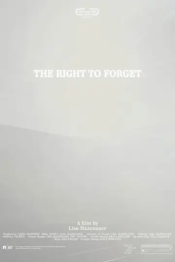 Plakat do filmu "The Right to Forget" #825032