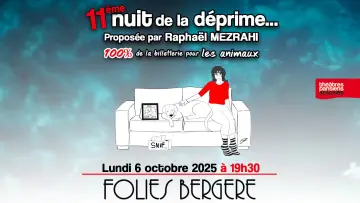 11e edition de La Nuit de la Deprime aux Folies Bergère plakat