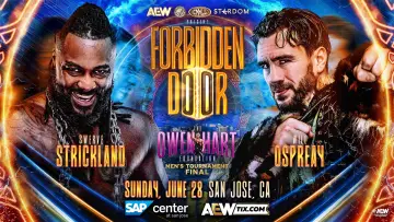 Zasłona do filmu "AEW x NJPW x CMLL x Stardom Present Forbidden Door 2026" #912644