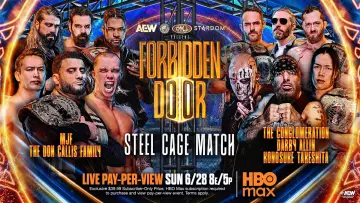 Zasłona do filmu "AEW x NJPW x CMLL x Stardom Present Forbidden Door 2026" #954955