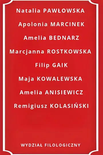 Plakat do filmu "Wydział Filologiczny" #823957