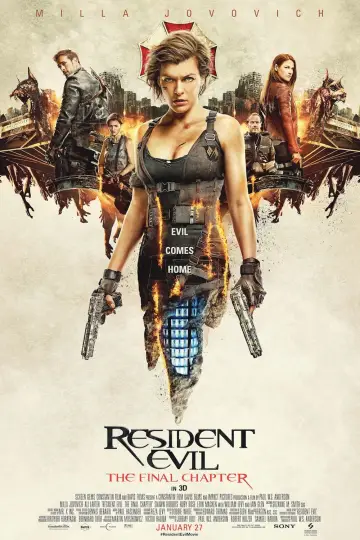 Plakat do filmu "Resident Evil: Ostatni Rozdział" #303082