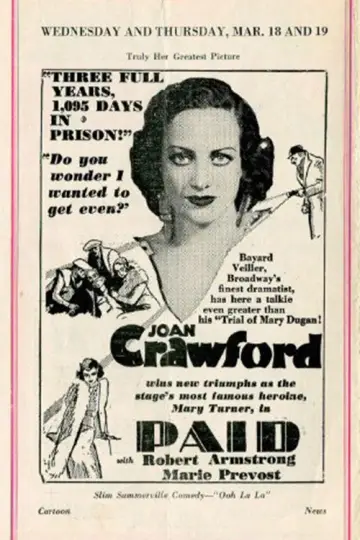 Plakat do filmu "Paid" #1524255