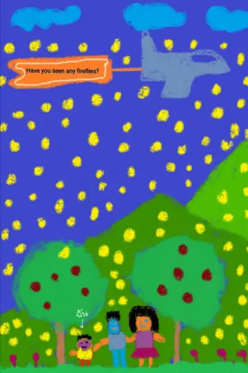 Have you seen any fireflies? plakat