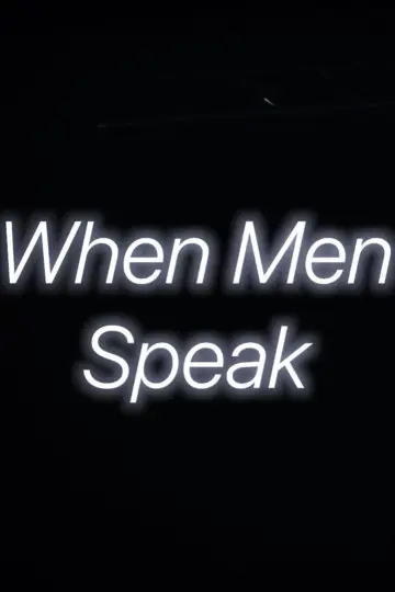 When Men Speak plakat