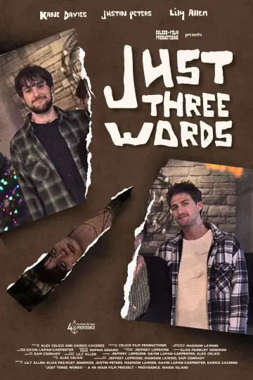 Just Three Words plakat