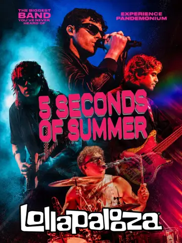 5SOS: Live at Lollapalooza plakat