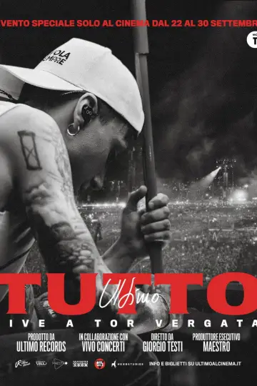 Ultimo - Tutto. Live a Tor Vergata plakat