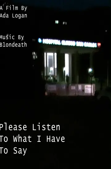 Plakat do filmu "Please Listen To What I Have To Say" #1193067