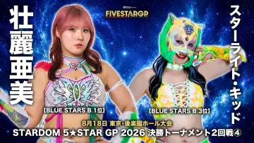 Zasłona do filmu "Sammy presents STARDOM 5★STAR GP 2026 in KORAKUEN Aug.2" #1288974