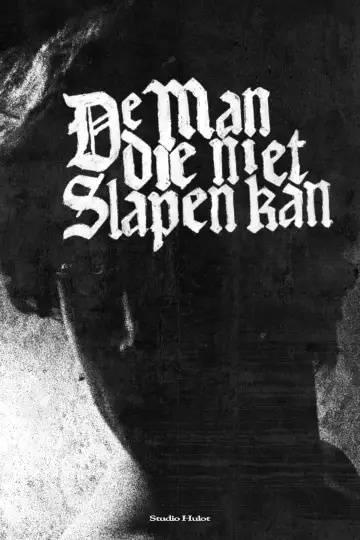 De man die niet slapen kan plakat