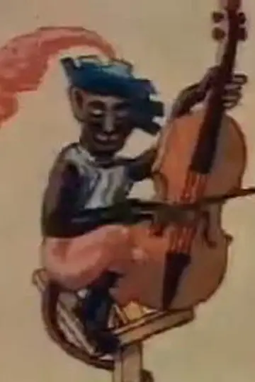 Le singe musicien plakat