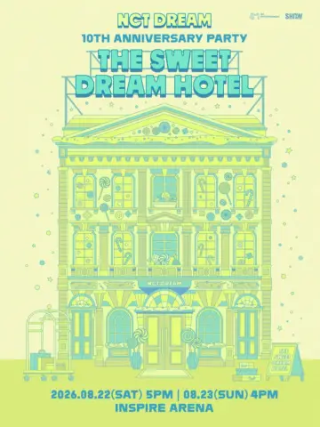 NCT DREAM 10TH ANNIVERSARY PARTY 'THE SWEET DREAM HOTEL' plakat