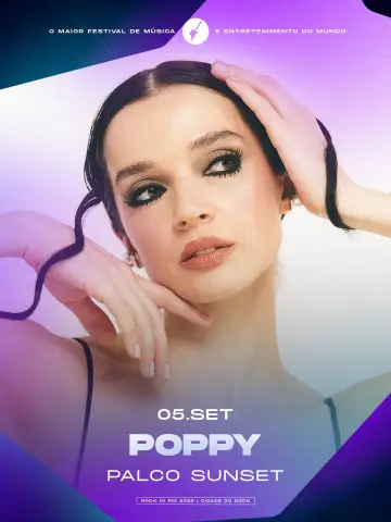 Poppy - Rock in Rio plakat