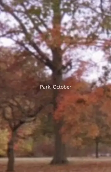 Park, October plakat