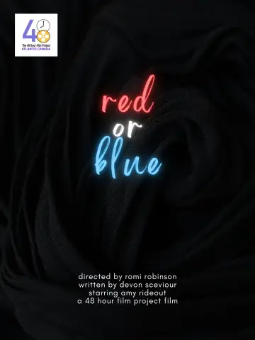 red or blue plakat
