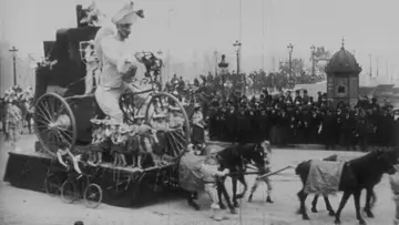 Zasłona do filmu "Paris, cortège du bœuf gras (char du prince du carnaval)" #974328