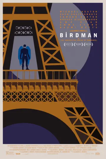 Plakat do filmu "Birdman czyli (nieoczekiwane pożytki z niewiedzy)" #213260