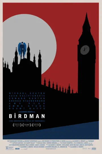Plakat do filmu "Birdman czyli (nieoczekiwane pożytki z niewiedzy)" #213264