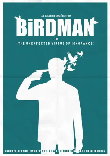Plakat do filmu "Birdman czyli (nieoczekiwane pożytki z niewiedzy)" #802501