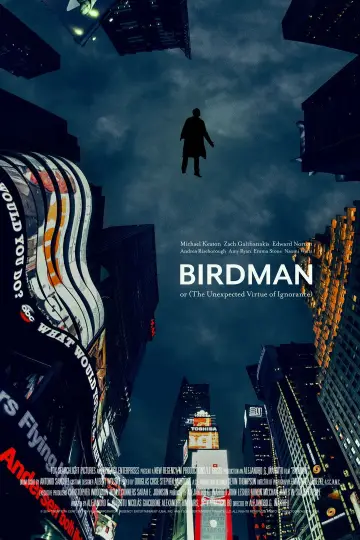 Plakat do filmu "Birdman czyli (nieoczekiwane pożytki z niewiedzy)" #840682