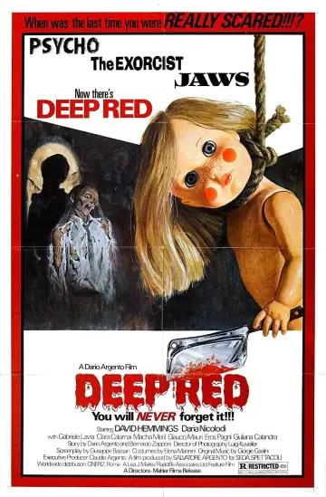 Plakat do filmu "Głęboka czerwień" #149347