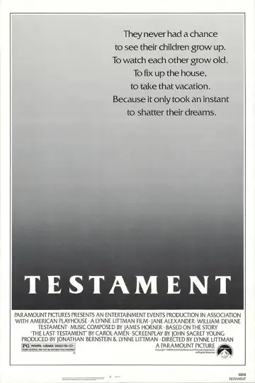 Plakat do filmu "Testament" #627337