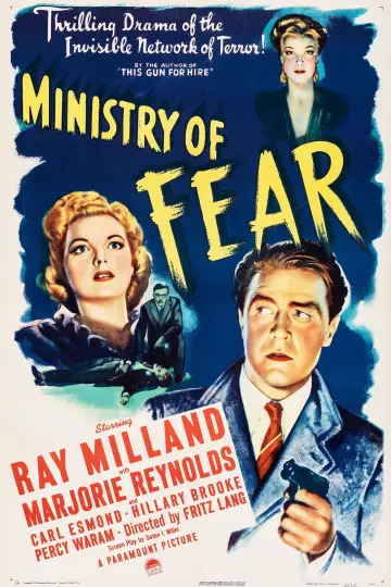 Plakat do filmu "Ministerstwo strachu" #1845598