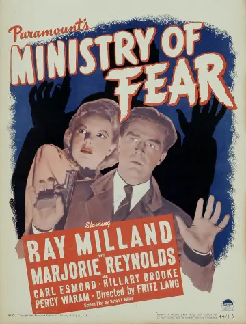 Plakat do filmu "Ministerstwo strachu" #1845603