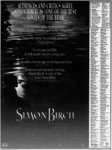 Plakat do filmu "Simon Birch" #1093427