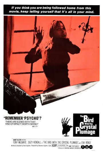 Plakat do filmu "Ptak o Kryształowym Upierzeniu" #233028