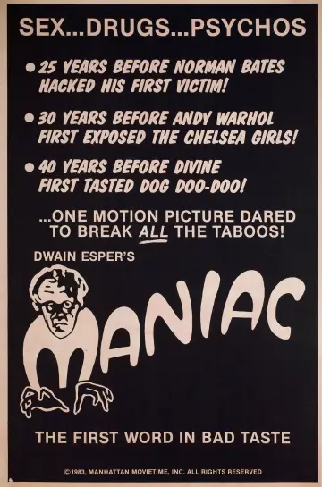 Plakat do filmu "Maniac" #726992