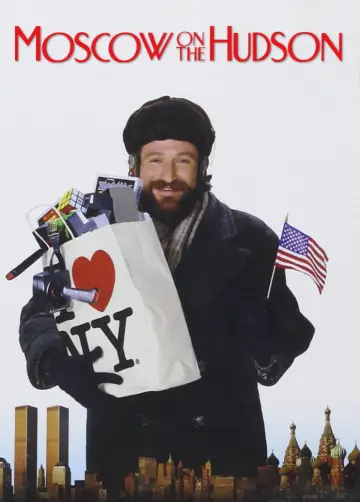 Plakat do filmu "Moskwa nad rzeką Hudson" #1088275