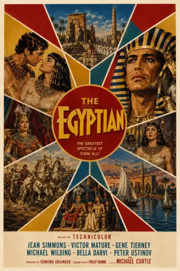Plakat do filmu "Egipcjanin Sinuhe" #1586933