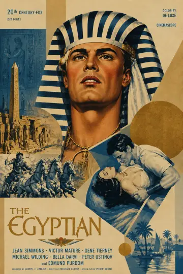 Plakat do filmu "Egipcjanin Sinuhe" #1586936