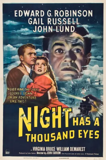 Plakat do filmu "Night Has a Thousand Eyes" #1874346