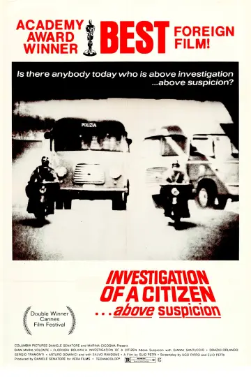 Plakat do filmu "Śledztwo w sprawie obywatela poza wszelkim podejrzeniem" #175946
