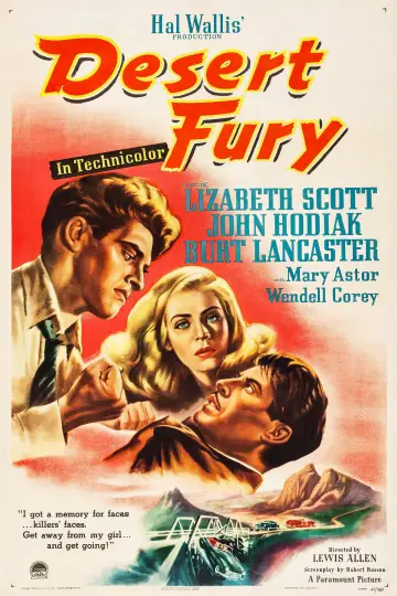 Plakat do filmu "Desert Fury" #1105375