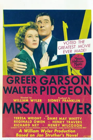 Plakat do filmu "Pani Miniver" #1031453